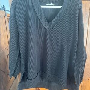 Altar'd State Black V-Neck Sweater